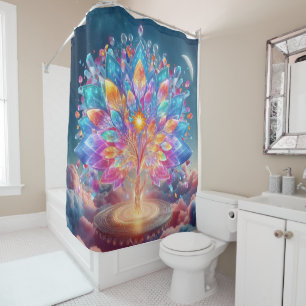 Crystal Tree Shower Curtain