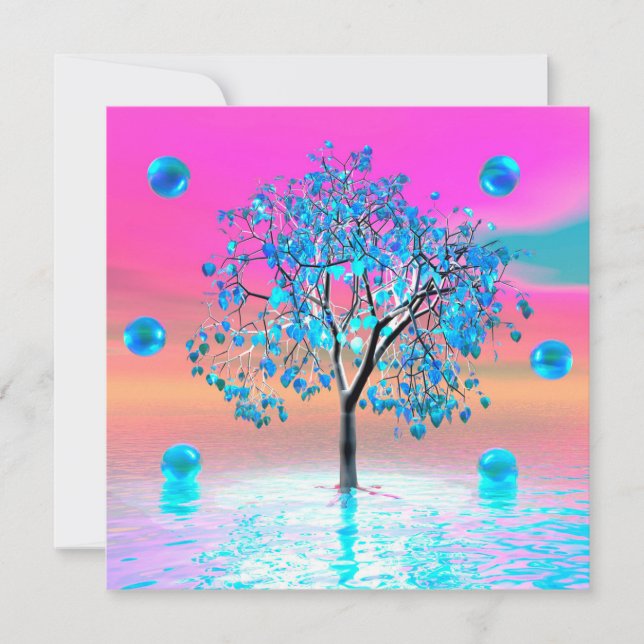 Crystal Tree Sunrise  Card (Front)