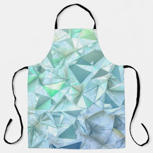 Crystal triangle background. apron