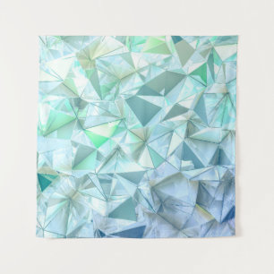 Crystal triangle background. tapestry