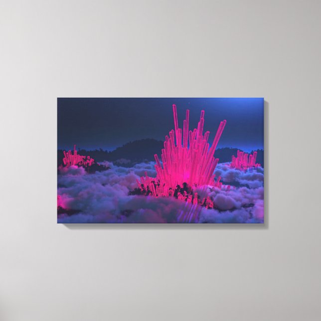 Crystal Vale (Glow) Canvas Print (Front)