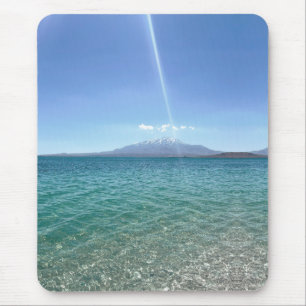 Crystal Water View Blue Sky Beach Vibe Peaceful Mouse Mat