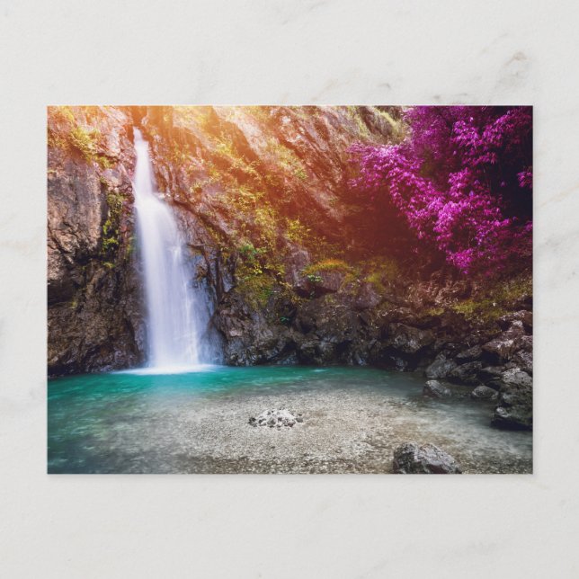 Crystal Waterfall Lagoon Postcard (Front)