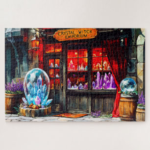 Crystal Witch Emporium Mystical Magic Shop Jigsaw Puzzle