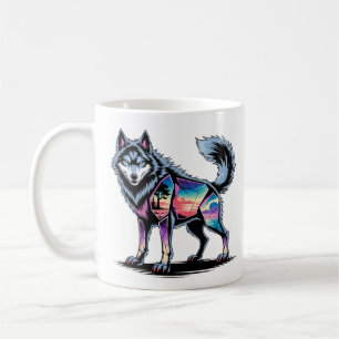 Crystal Wolf Biome - Fractured Nature T-Shirt Coffee Mug