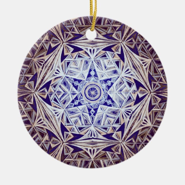 Crystal World Ceramic Tree Decoration (Front)