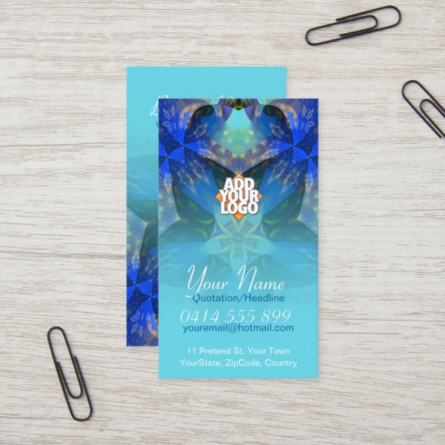 Crystalia Spirit Business Card (Front/Back In Situ)