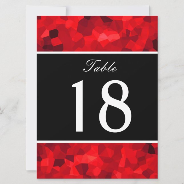 Crystalise Red Invitation (Front)