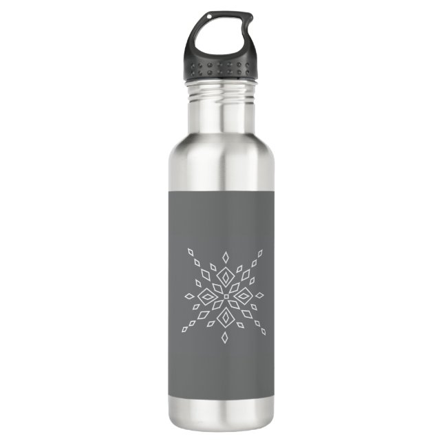 Crystalized Snowflake 710 Ml Water Bottle (Front)