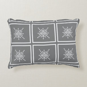Crystalized Snowflake Decorative Cushion