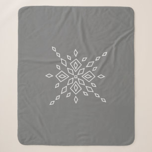 Crystalized Snowflake Sherpa Blanket