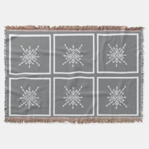 Crystalized Snowflake Throw Blanket