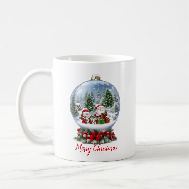 Crystall Christmas ball Coffee Mug (Left)