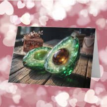 Crystalline Avocado Happy Valentine's Day Photo  