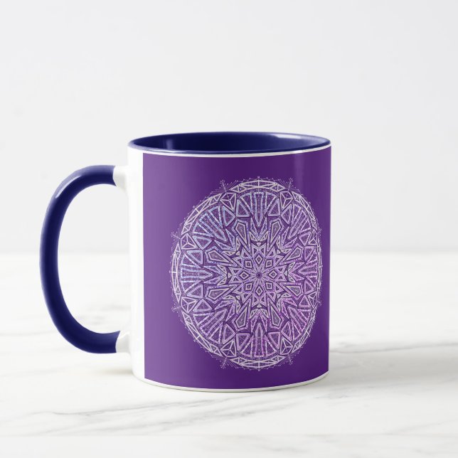 Crystalline Mandala Coffee Mug (Left)