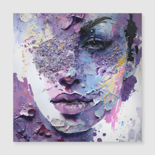 "Crystalline Silence" – A Purple Portrait