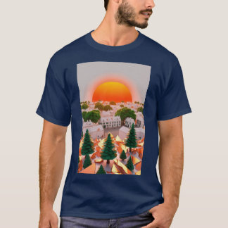 Crystalline Sunset Serenity T-Shirt