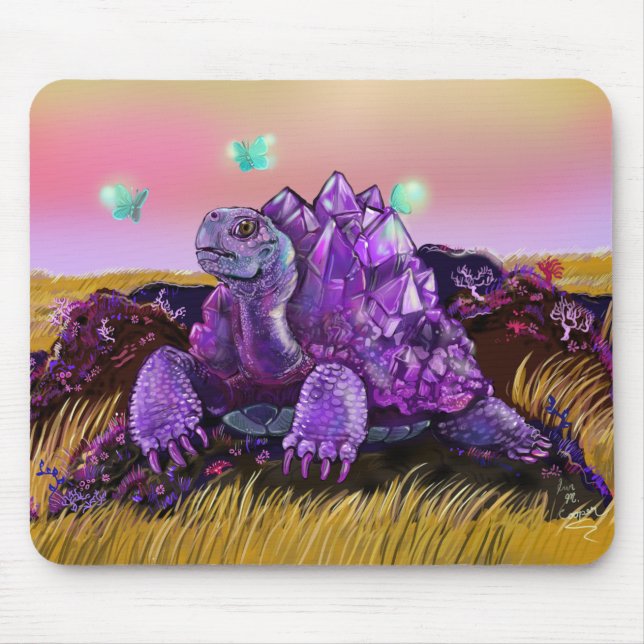 Crystalline Tortoise Mouse Mat (Front)