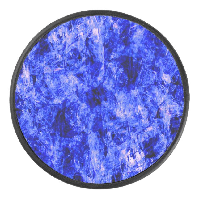 Crystallised by Kenneth Yoncich Hockey Puck (Front)