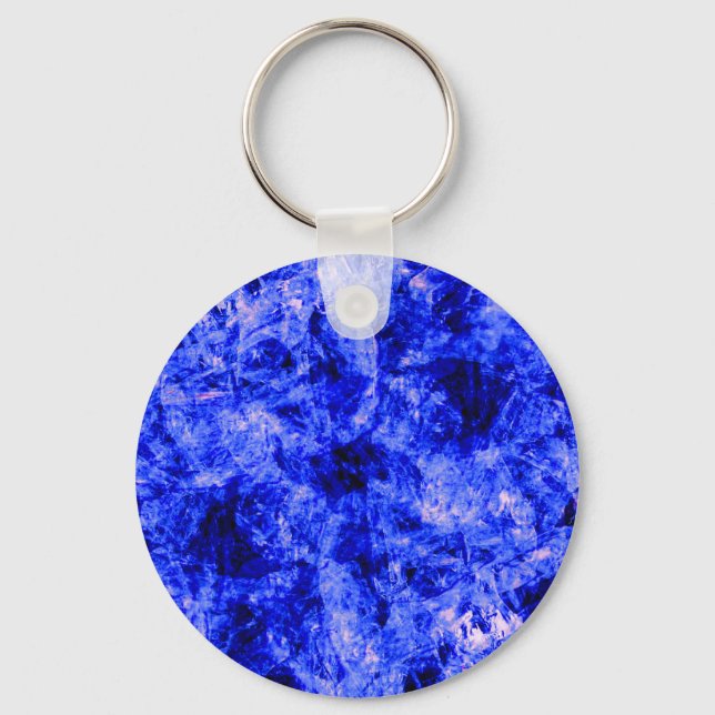 Crystallised by Kenneth Yoncich Key Ring (Front)