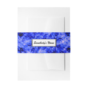 Crystallised (Personalised) by Kenneth Yoncich Invitation Belly Band