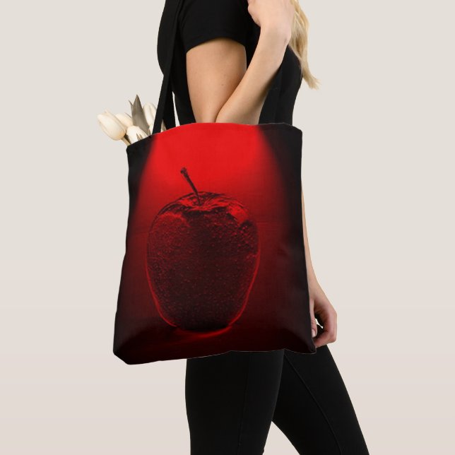 Crystallised Red Apple Tote Bag (Close Up)