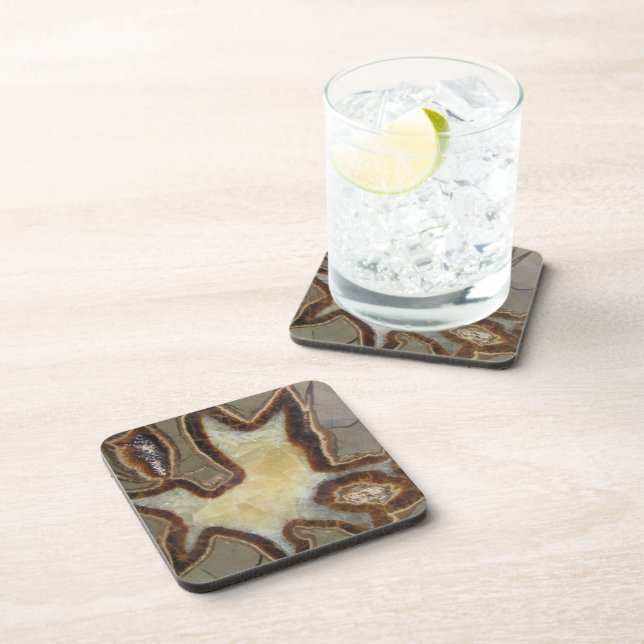 Crystallised Rock Abstract Design Coaster (Right Side)