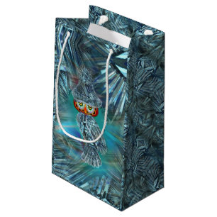 Crystallised Winter Fashion Owl Gift Bag