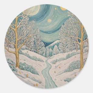 Crystallized Creek Classic Round Sticker