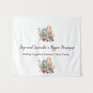 Crystals and Flowers Tapestry