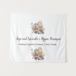 Crystals and Flowers  Tapestry