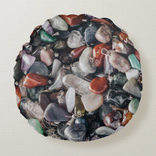 Crystals and Gemstones Energy Throw Pillow