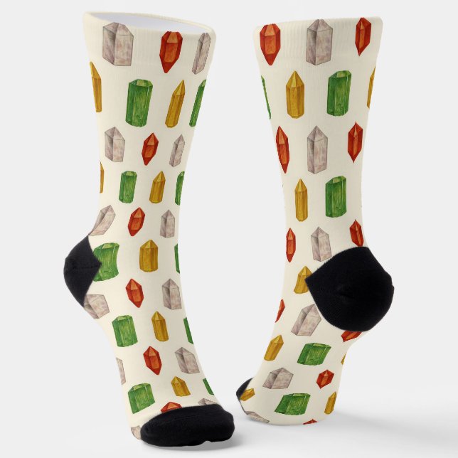 Crystals Crew Socks (Angled)
