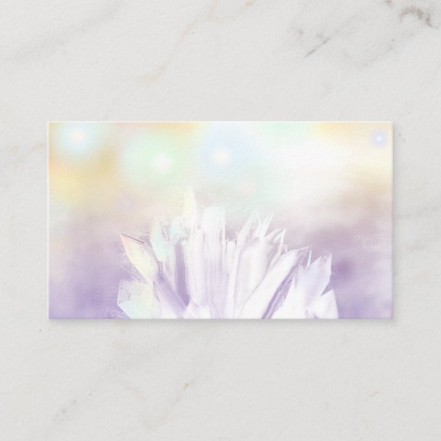 Crystals,Crystal, Store, Pastel Business Cards (Front)