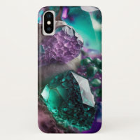 Crystals gems emerald amethyst 