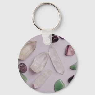 Crystals Gems Energy Keychain 