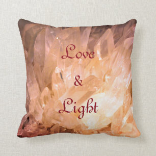 Crystals Love & Light  natural design Cushion