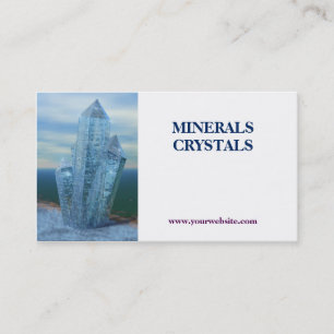 crystals minerals shop business card