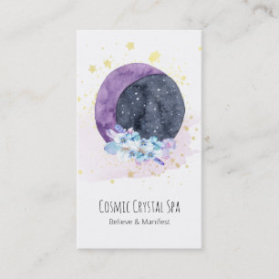 *~* Crystals Moon Cosmos Stars Universe Sky Business Card