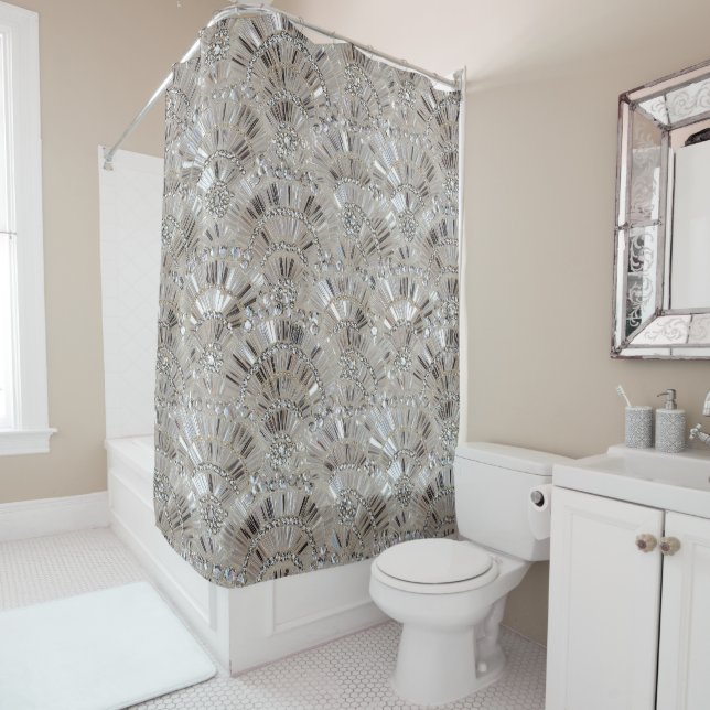 Crystals Shower Curtain (In Situ)