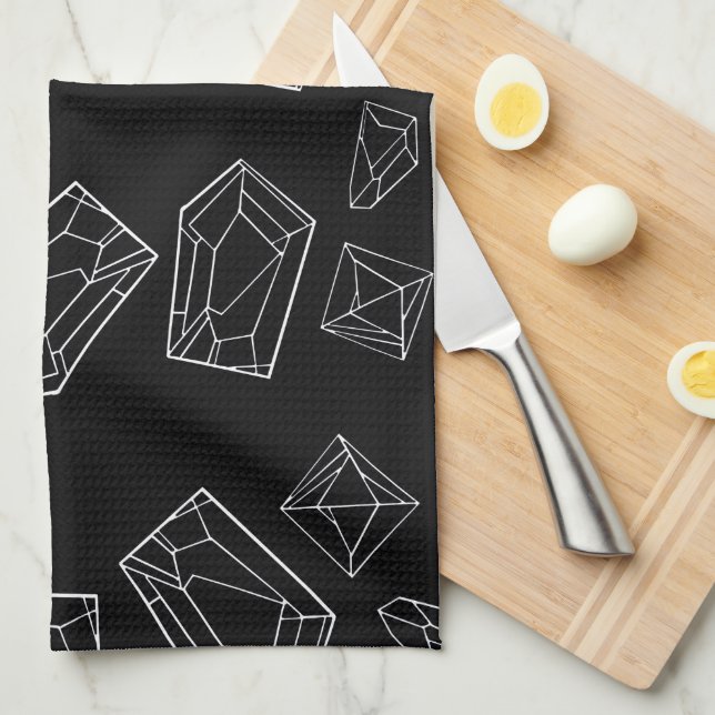 Crystals Tea Towel (Quarter Fold)