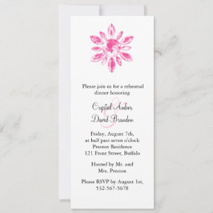 Crystal's Wedding Rehearsal Dinner Invitation