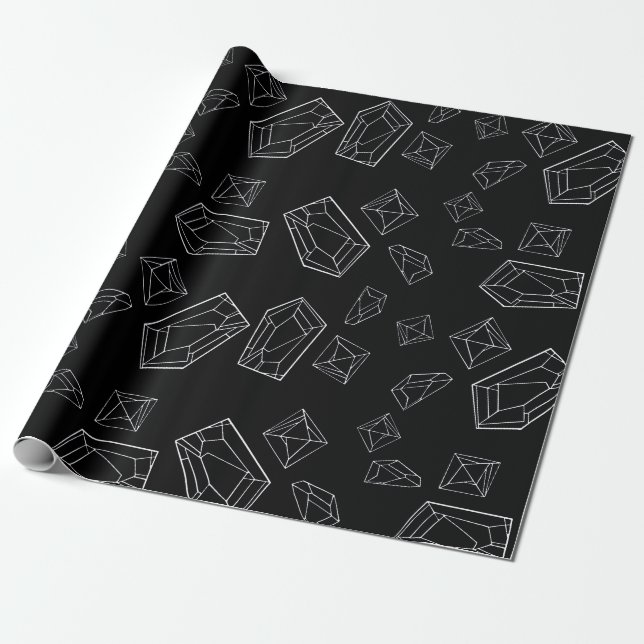Crystals Wrapping Paper (Unrolled)