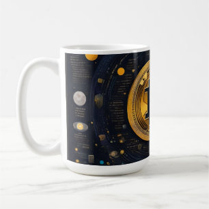 Crytpo - Bitcoin shirt - Moon time AI Coffee Mug