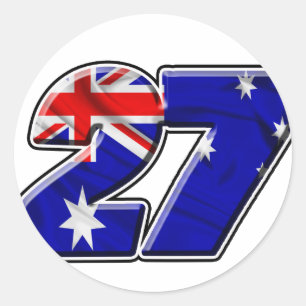 CS27flag Classic Round Sticker