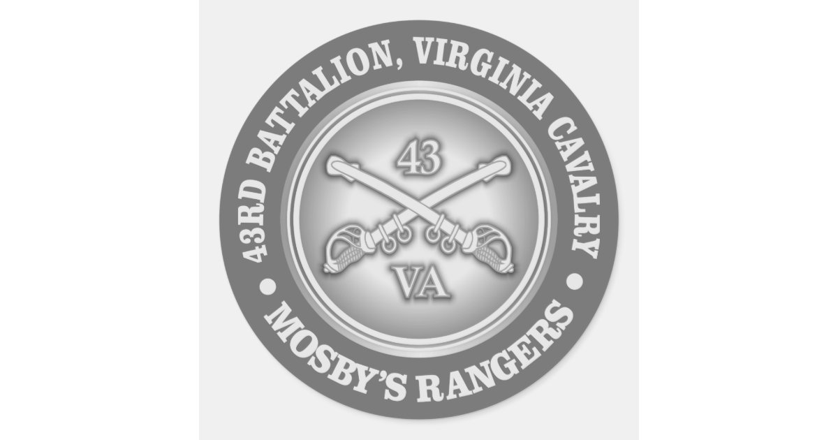 CSC -Mosby's Rangers Classic Round Sticker | Zazzle
