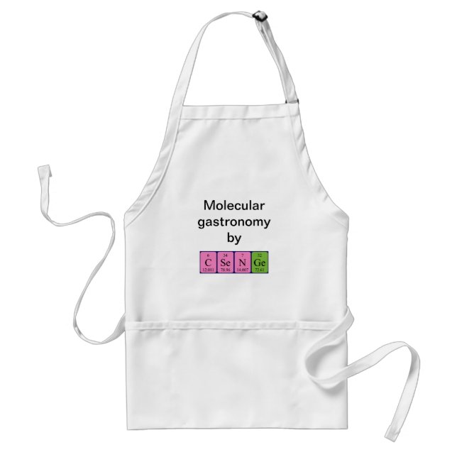 Csenge periodic table name apron (Front)