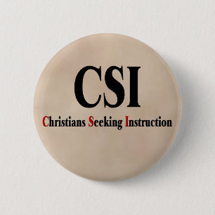CSI Christians 6 Cm Round Badge