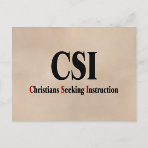 CSI Christians Postcard