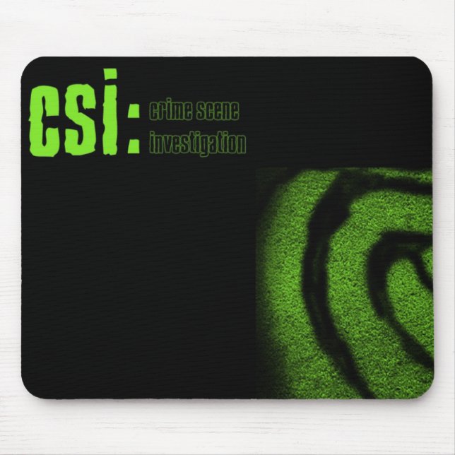 csi crime scene investigation mouse mat (Front)